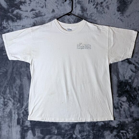 Vintage Y2K Budweiser Flickball Get Flicked Short Sleeve Promo T-Shirt Size XL - Picture 1 of 7